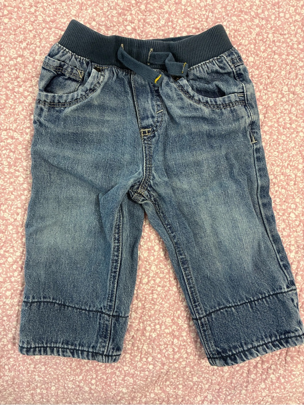 OshKosh B'gosh Navy Waistband Washed Blue Denim